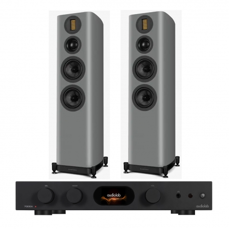Kit Stereo Audiolab 7000A + Wharfedale Evo 5.4 (Gris)