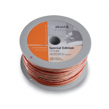 Cable de Parlantes Star 2X2.5 mm Inakustik Rollo 25 mt