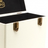 (ACCESORIO) GPO SWB18CT 12 IN VINYL RECORD CASE CREAM/TAN