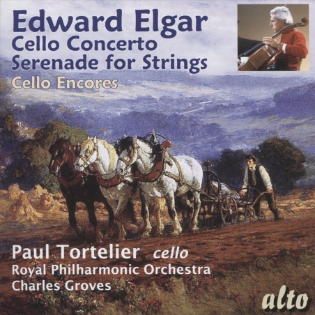 EDWARD ELGAR,  CELLO CONCERTO - SERENADE FOR STRINGS - CD