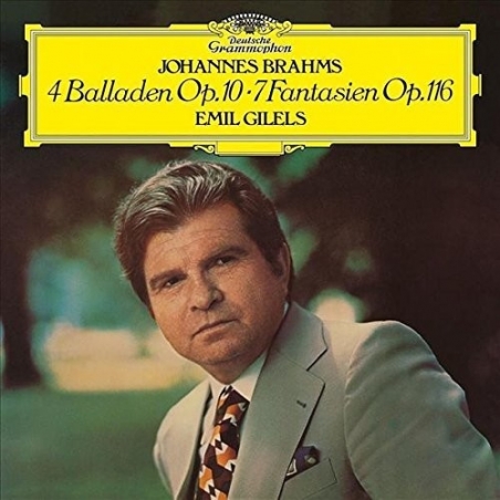 BRAHMS / EMIL GILELS - 4 BALLADES 7 FANTASIAS - VINILO