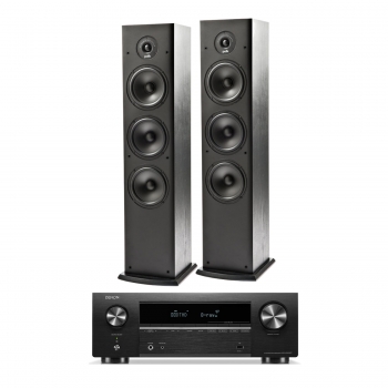 Kit AV Denon AVR-X580BT + Parlantes Polk T50