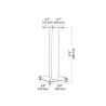 Pedestales para Bookshelf Norstone STYLUM 2