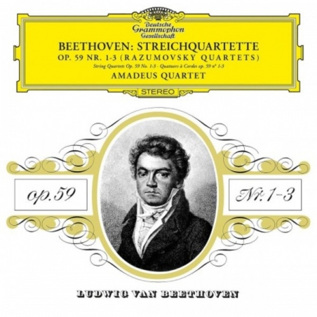 BEETHOVEN - AMADEUS QUARTET - STRING QUARTET NO 7 IN F OP 59 NO 1 - VINILO