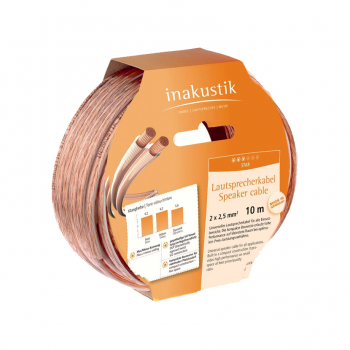 Cable de Parlantes Star 2X2,5 mm Inakustik Rollo 10 mt