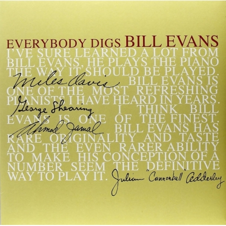 BILL EVANS TRIO - EVERYBODY DIGS BILL - CD
