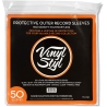 VINYL STYL 12 LP OUTER SLV PP 50 CNT CRYSTAL CLR