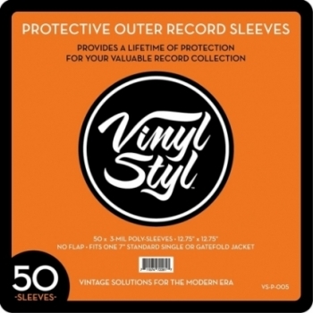 Vinyl Styl - Fundas protectoras exterior para discos de 12" - 50 unidades