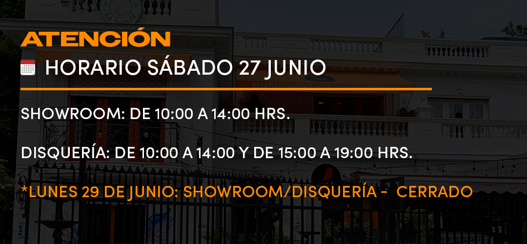 Horario Disquería 29 de Junio